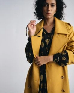 Callaghan Wool Coat - Mustard Premium Outerwear 11 Callaghan Wool Coat - Mustard Premium Outerwear -UNIVERSAL STANDARD UNIVERSALSTANDARD 08.26.252865