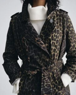 Henning X US Park Soft Trench - Shadow Leopard Print