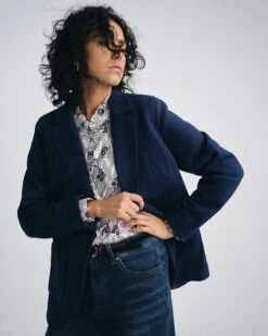 Kidjo Tailored Wool Jacket - Pageant Blue