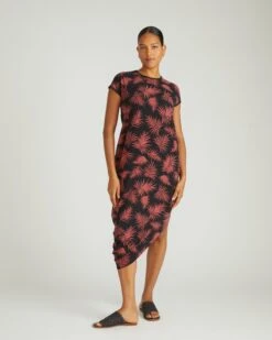 Bohemian Print Geneva Dress - Comfortable Asymmetrical Cotton Midi -UNIVERSAL STANDARD US1002 866Iconic Geneva DressBohem Print 002 007