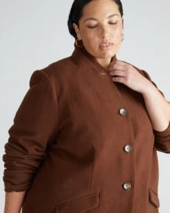 Beas Coat - Grizzly Structured Luxe Wool Outerwear 8 Beas Coat - Grizzly Structured Luxe Wool Outerwear -UNIVERSAL STANDARD US20062 759Beas CoatCustom Brown 002 198