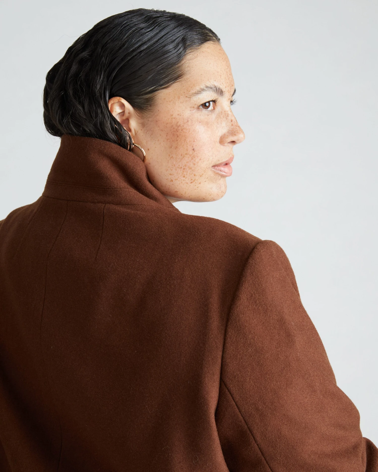 Beas Coat - Grizzly Structured Luxe Wool Outerwear 6 Beas Coat - Grizzly Structured Luxe Wool Outerwear - Image 4