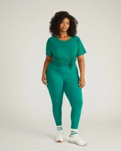 High-Waisted Next-to-Naked Yoga Leggings - Aventurine Green