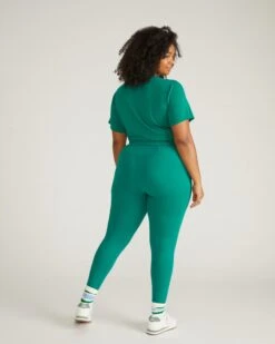 High-Waisted Next-to-Naked Yoga Leggings - Aventurine Green -UNIVERSAL STANDARD USAT0367 948 Next To Naked Legging Aventurine 003 0667