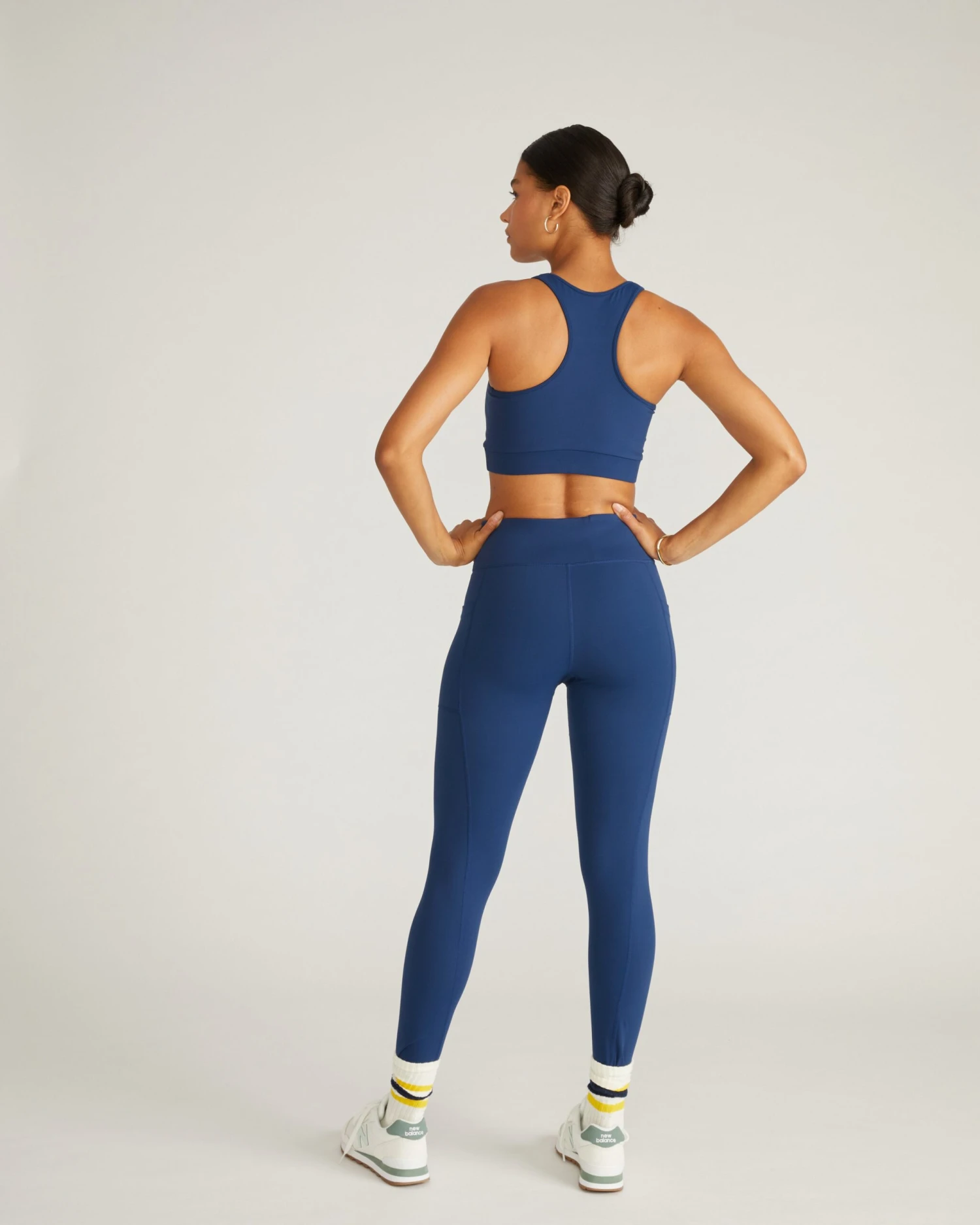 Pageant Blue High-Waisted Pocket Leggings - Next-to-Naked Comfort - Image 4