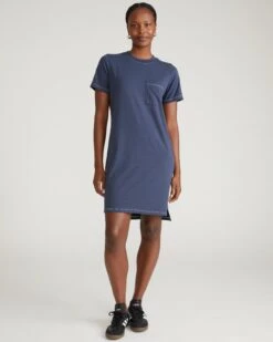 Cotton Tee Dress - Washed Indigo Garcon Everyday Pocket Dress