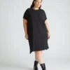 Garcon Black Tee Dress - Premium Cotton Everyday Pocket Dress 1 Garcon Black Tee Dress - Premium Cotton Everyday Pocket Dress -UNIVERSAL STANDARD USDR1798 001 Garcon Tee Dress Black 001 343