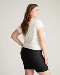 Barely-There High-Rise Slip Shorts - Lightweight Anti-Chafe Under-Dress Layer -UNIVERSAL STANDARD USIN1956 001 Barely There Slip Shorts 2.0 Black 003 198