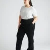 Mila Knitted Lounge Pants - High-Waisted Relaxed Fit in Black 2 Mila Knitted Lounge Pants - High-Waisted Relaxed Fit in Black -UNIVERSAL STANDARD USLG1830 001Knit MolaBlack 002 518