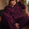 Premium Knitted Zip Hoodie for Women - Luxurious Acai Loungewear 1 Premium Knitted Zip Hoodie for Women - Luxurious Acai Loungewear -UNIVERSAL STANDARD USLG1837 148 MAIN