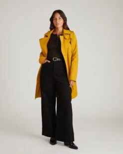 Derjon Trench Coat 2.0 - Mustard Water-Repellent Outerwear