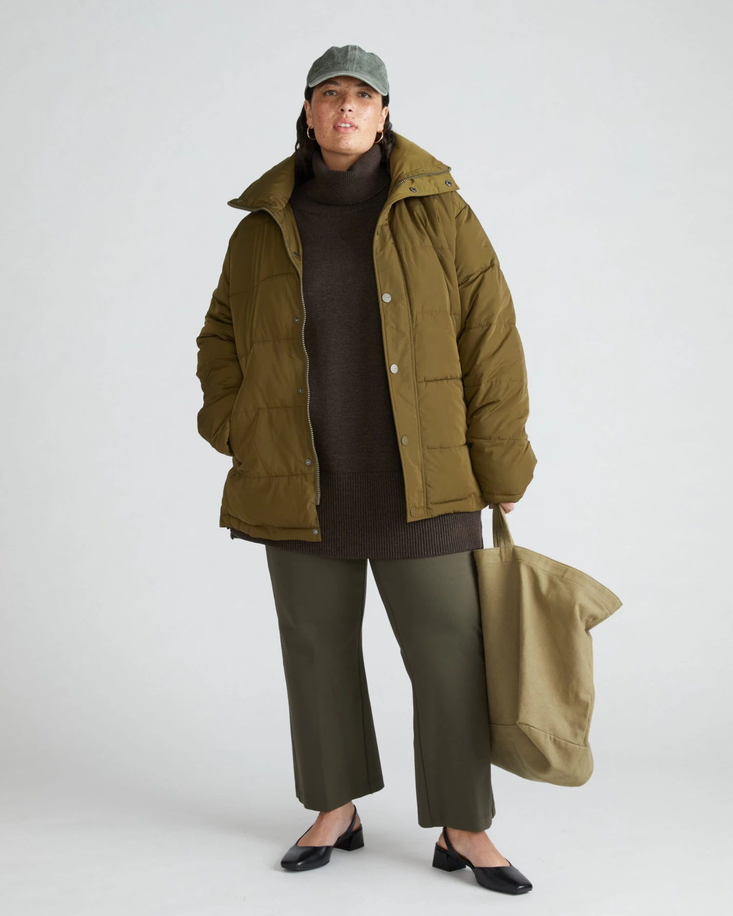 Prestige Ponte Flared Pants - Nori 4 Prestige Ponte Flared Pants - Nori - Image 2