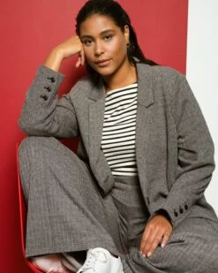 Beas Ponte Blazer - Herringbone Tweed 9 Beas Ponte Blazer - Herringbone Tweed -UNIVERSAL STANDARD USOU1465 817 001