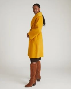 Mustard Double Face Wool Coat - Asha Luxury Outerwear 18 Mustard Double Face Wool Coat - Asha Luxury Outerwear -UNIVERSAL STANDARD USOU1520 018 Asha Roll Collar Double Face Coat Mustard 002 237 15dedb76 9875 4194 84c4 99da2c13f42b