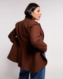 Kidjo Tailored Wool Jacket - Grizzly 13 Kidjo Tailored Wool Jacket - Grizzly -UNIVERSAL STANDARD USOU1727 759 Kidjo Jacket Custom Brown 003