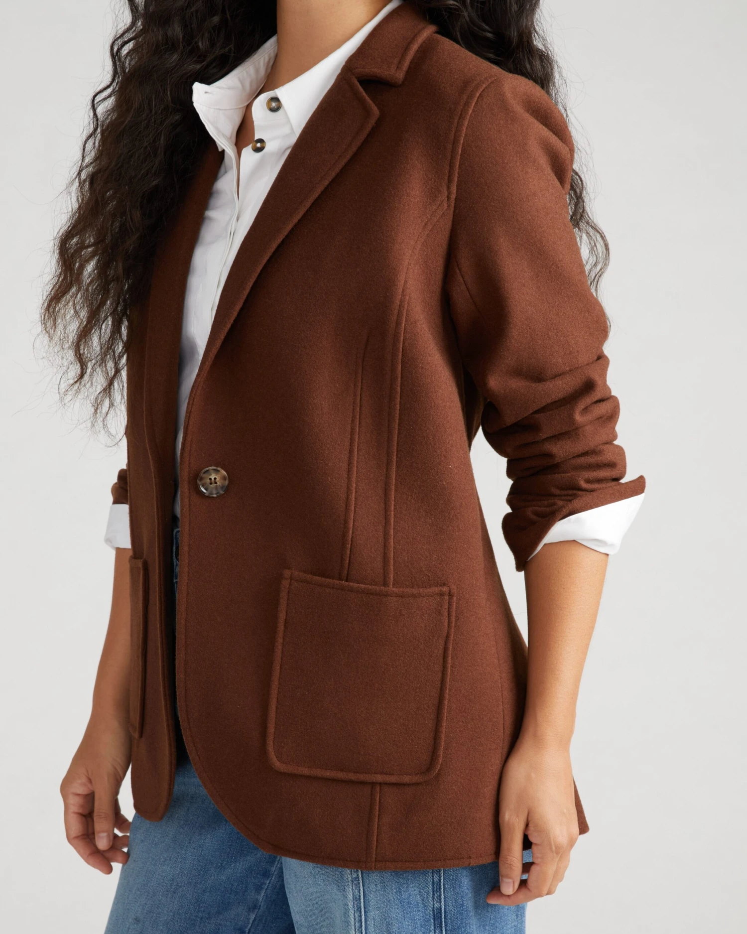 Kidjo Tailored Wool Jacket - Grizzly 10 Kidjo Tailored Wool Jacket - Grizzly - Image 8