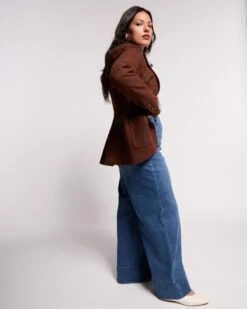 Kidjo Tailored Wool Jacket - Grizzly 14 Kidjo Tailored Wool Jacket - Grizzly -UNIVERSAL STANDARD USOU1727 759 Kidjo Jacket Custom Brown 004