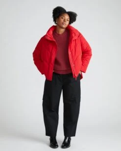 Karlee Stretch Cotton Twill Cargo Pants - Black Comfort Trousers 14 Karlee Stretch Cotton Twill Cargo Pants - Black Comfort Trousers -UNIVERSAL STANDARD USOU1809 727Pisco PufferSavvy Red 002 556 699f9acf a3db 402c 8703 27adc9c61001