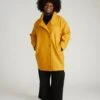 Marlo Mustard Wool Cocoon Coat - Vintage Structured Outerwear -UNIVERSAL STANDARD USOU1837 018 Marlo Cocoon Coat Mustard 001 085 79aa0a62 3590 476f 9aaf a30bb2f1da31