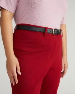 Cigarette Ponte Pants - Garnet 10 Cigarette Ponte Pants - Garnet -UNIVERSAL STANDARD USPA0258B 943 Cigarette Ponte Pants Garnet 002 055