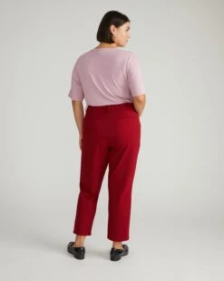 Cigarette Ponte Pants - Garnet 11 Cigarette Ponte Pants - Garnet -UNIVERSAL STANDARD USPA0258B 943 Cigarette Ponte Pants Garnet 003 063