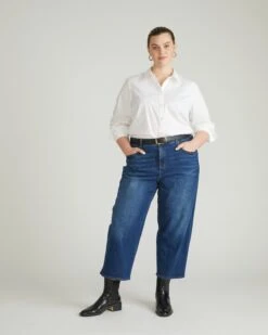 Bae Boyfriend Crop Jeans - Naval Blue Wash