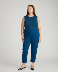 Smart Signature Ponte Pants - Deep Teal