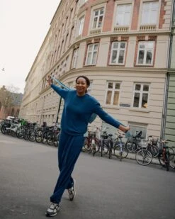 TravelKnit Wide Leg Pants in Blue Teal - Wrinkle-Resistant Comfort 12 TravelKnit Wide Leg Pants in Blue Teal - Wrinkle-Resistant Comfort -UNIVERSAL STANDARD USPA1079B 885 3