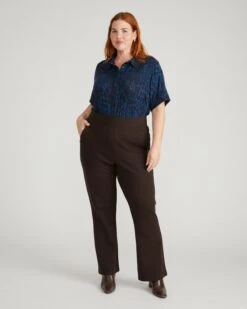 Pull On Bootcut Ponte Pants - Espresso 10 Pull On Bootcut Ponte Pants - Espresso -UNIVERSAL STANDARD USPA1215 808 Pull On Bootcut Ponte Pants Chocolate 001 312