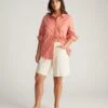 Henning x US Madison Relaxed Cotton Shirt - Coral Reef/White Stripe -UNIVERSAL STANDARD USPA1261S 701Lou Loose Fit Denim ShortsEcru 001 049 144aa863 5d5f 4eb2 ba56 1468bca5ce32