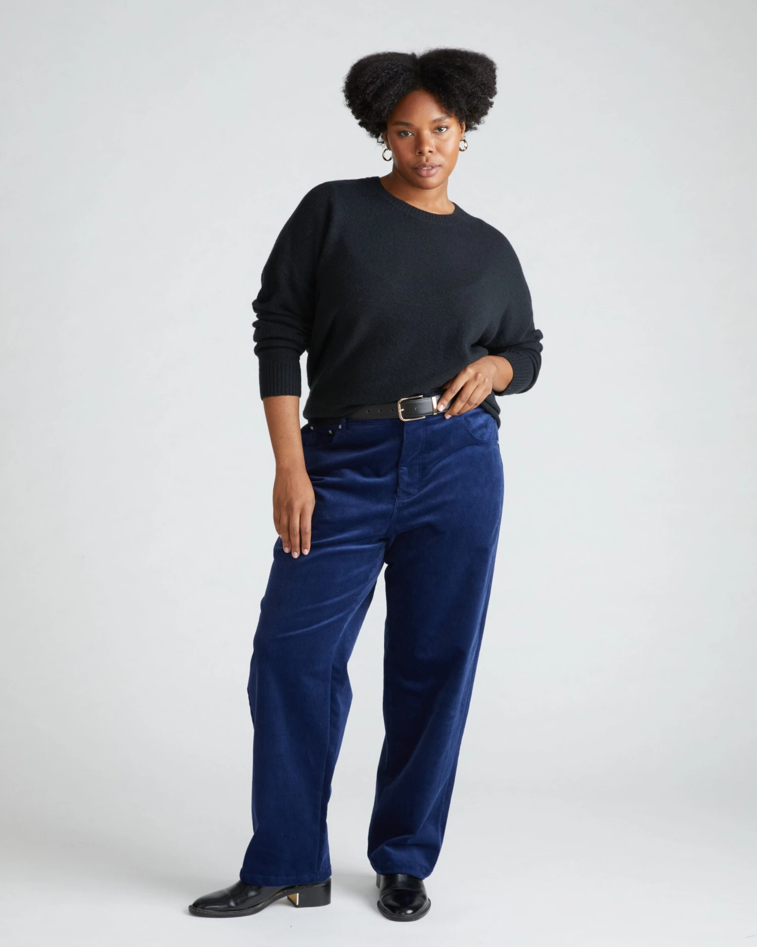 High Rise Straight Corduroy Pants - Stretch Comfort Cenote Edition 5 High Rise Straight Corduroy Pants - Stretch Comfort Cenote Edition - Image 3
