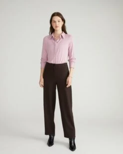 Audrey Tailored Ponte Pants - Espresso -UNIVERSAL STANDARD USPA1285 808 Audrey Tailored Ponte Pants Chocolate 002 006
