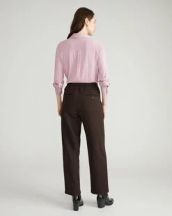 Audrey Tailored Ponte Pants - Espresso -UNIVERSAL STANDARD USPA1285 808 Audrey Tailored Ponte Pants Chocolate 003 368
