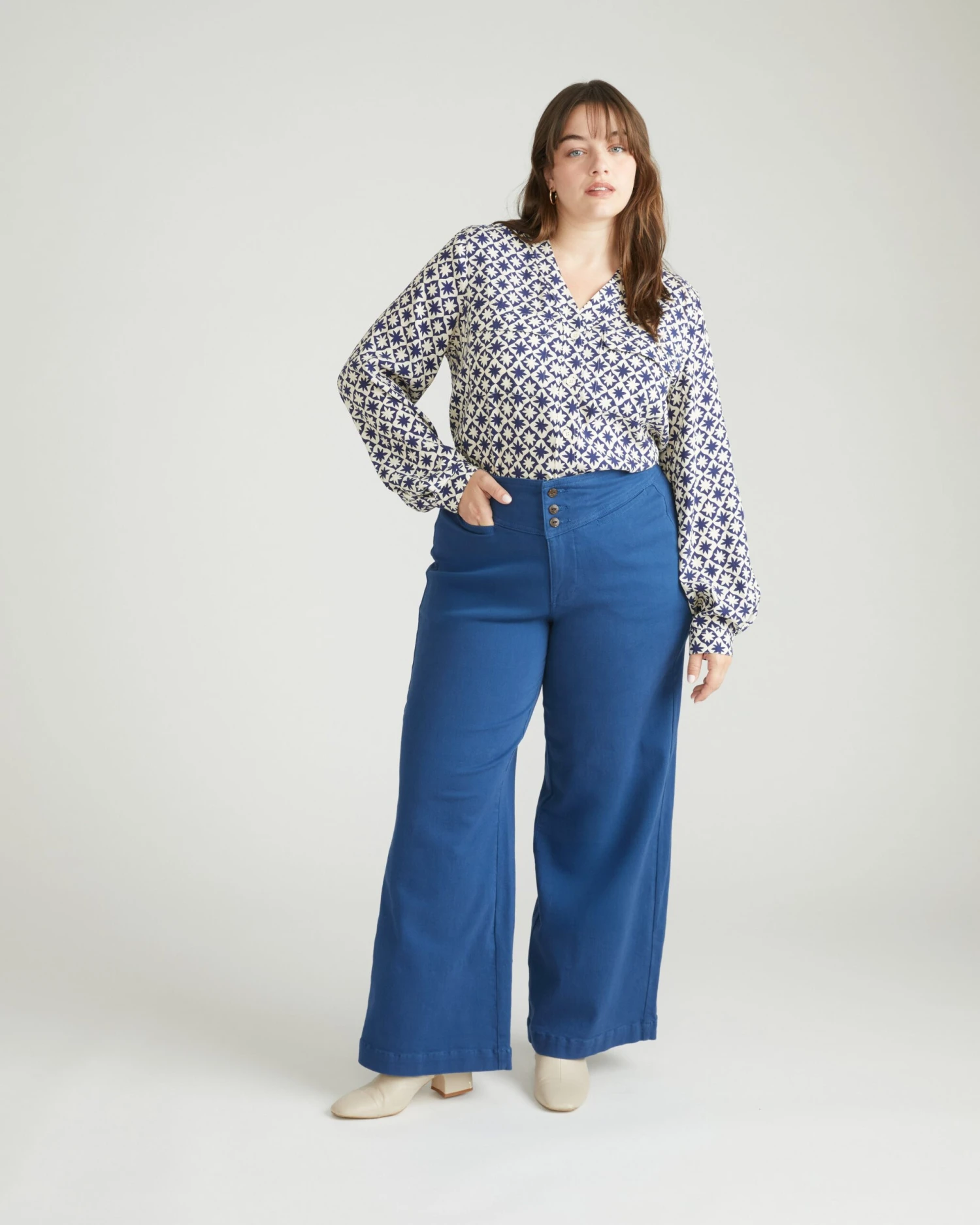 Charlie High Rise Sailor Jeans - French Blue 5 Charlie High Rise Sailor Jeans - French Blue - Image 3