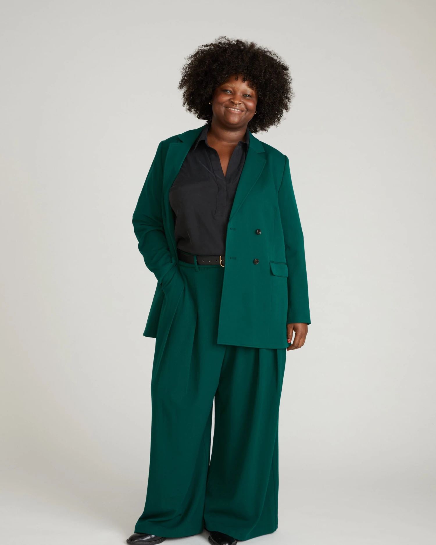 All Day Palais Wide Leg Tailored Pants - Botanic 4 All Day Palais Wide Leg Tailored Pants - Botanic - Image 2