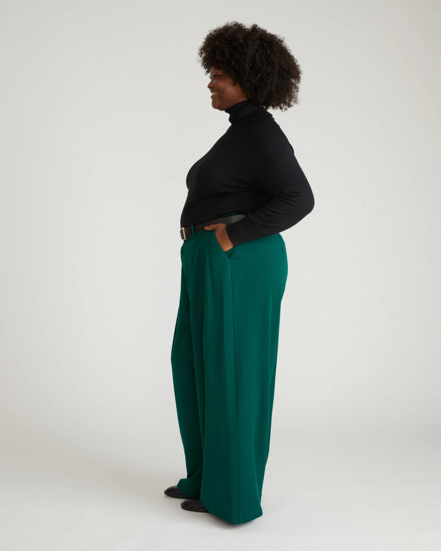All Day Palais Wide Leg Tailored Pants - Botanic 5 All Day Palais Wide Leg Tailored Pants - Botanic - Image 3
