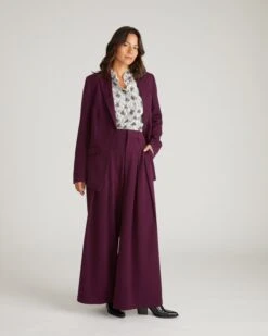 All Day Palais Wide Leg Tailored Suiting Pants - Gamay 11 All Day Palais Wide Leg Tailored Suiting Pants - Gamay -UNIVERSAL STANDARD USPA1557C 825 Palais Wide Leg Pants Gamay 001 001