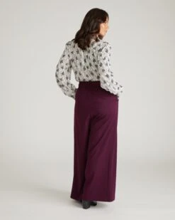 All Day Palais Wide Leg Tailored Suiting Pants - Gamay 14 All Day Palais Wide Leg Tailored Suiting Pants - Gamay -UNIVERSAL STANDARD USPA1557C 825 Palais Wide Leg Pants Gamay 003 007