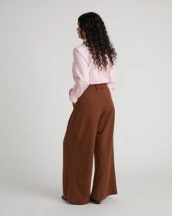All Day Palais Wide Leg Pants - Pony -UNIVERSAL STANDARD USPA1557C 665 Palais Wide Leg Pants Pony 003 0536