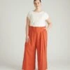 Palais Cooling Cupro Wide Leg Pant - Warm Russet 2 Palais Cooling Cupro Wide Leg Pant - Warm Russet -UNIVERSAL STANDARD USPA1557 875Cooling Cupro Wide Leg PantRooibos Tea 001 016