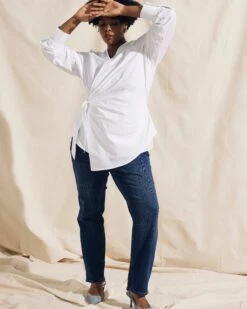 Perfect High-Rise Slim Leg Jeans - Naval Blue Shaping Denim