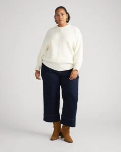 Carol High Rise Cropped Jeans - Dark Indigo 10 Carol High Rise Cropped Jeans - Dark Indigo -UNIVERSAL STANDARD USPA1745 008 Carol Culottes Dark Indigo 001 177