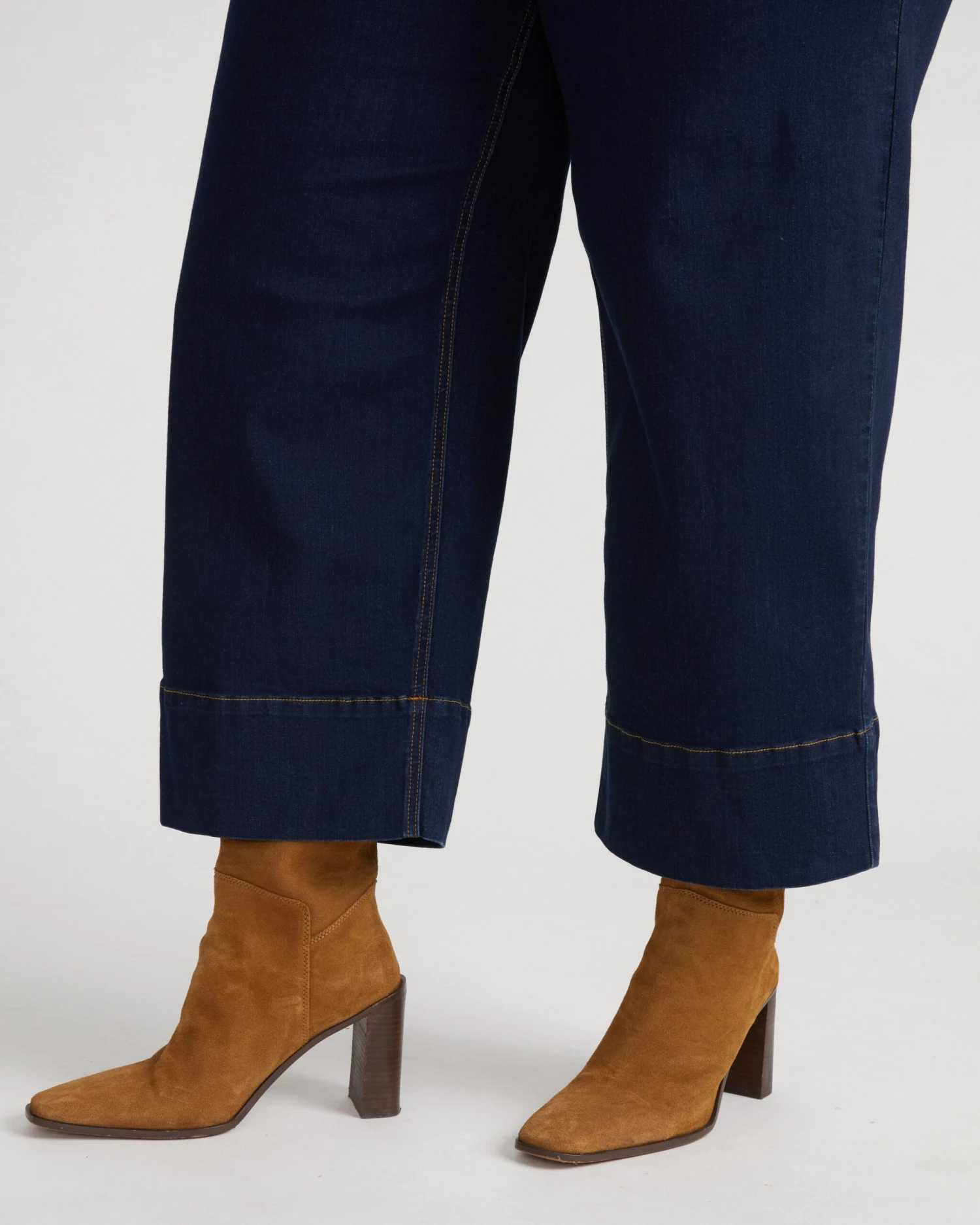 Carol High Rise Cropped Jeans - Dark Indigo 7 Carol High Rise Cropped Jeans - Dark Indigo - Image 5
