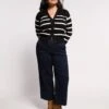 Carol High Rise Cropped Jeans - Dark Indigo -UNIVERSAL STANDARD USPA1745 008 Carol Culottes Dark Indigo MAIN