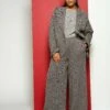 Pam Pintuck Wide Leg Ponte Pants - Herringbone Tweed 1 Pam Pintuck Wide Leg Ponte Pants - Herringbone Tweed -UNIVERSAL STANDARD USPA1787 817 001