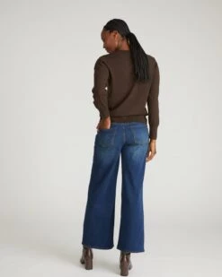 Roxy Relaxed Bootcut Jeans - Field Of Dreams Indigo -UNIVERSAL STANDARD USPA1886 741 Relaxed Bootcut Jeans Field Of Dreams Indigo 003 053