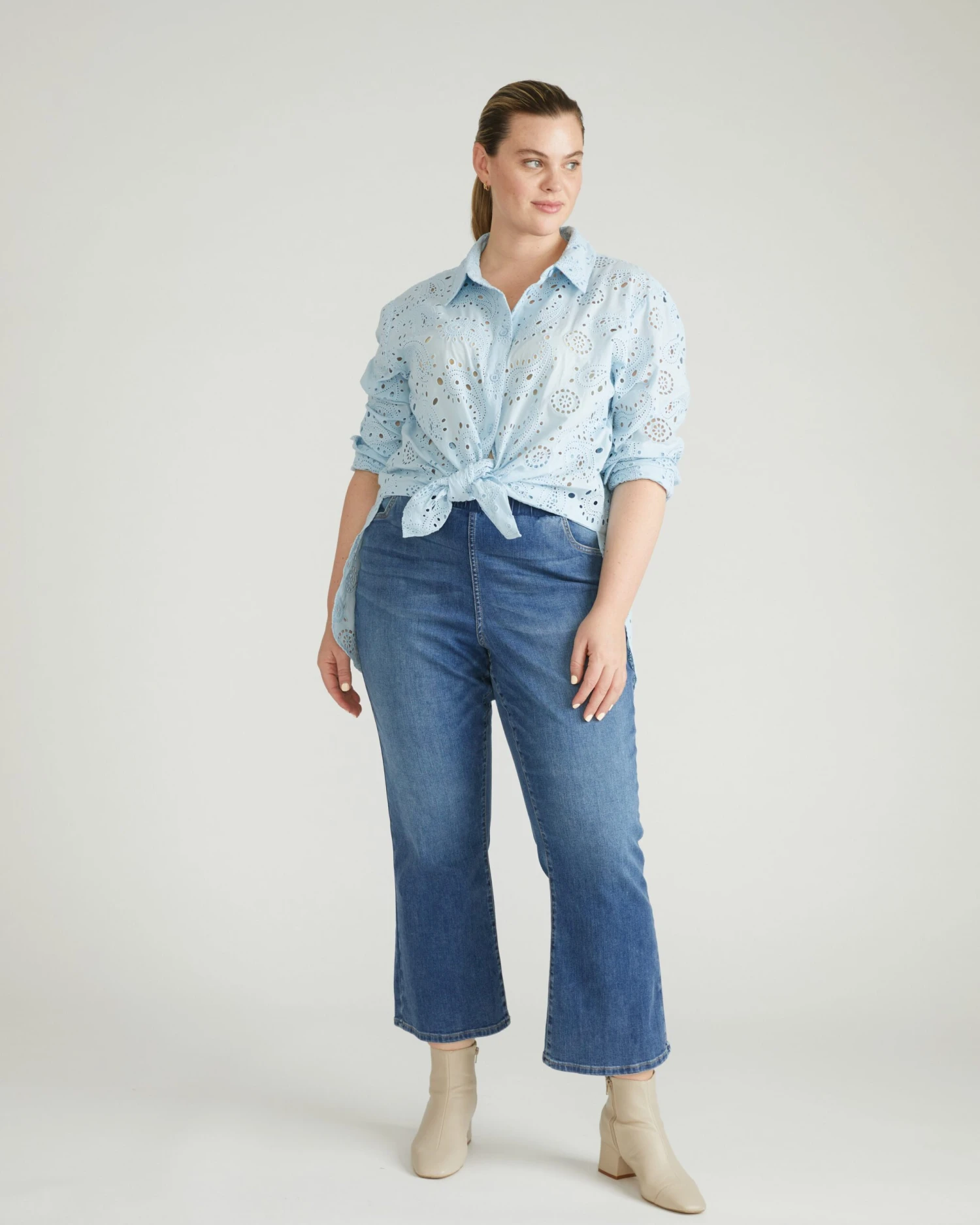 ComfortDenim Bootcut Jeans - Western Blue Wash 3 ComfortDenim Bootcut Jeans - Western Blue Wash