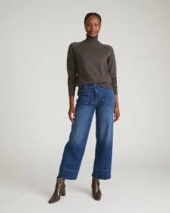 Claudia High Rise Stretch Jeans - Naval Blue Wash -UNIVERSAL STANDARD USPA1937B 738 Claudia High Rise Stretch Jeans Naval Blue Wash 001 002