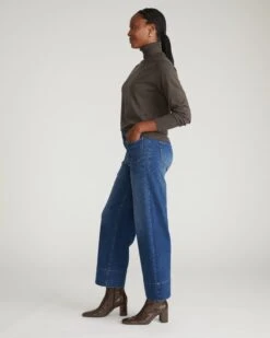 Claudia High Rise Stretch Jeans - Naval Blue Wash -UNIVERSAL STANDARD USPA1937B 738 Claudia High Rise Stretch Jeans Naval Blue Wash 002 001