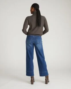 Claudia High Rise Stretch Jeans - Naval Blue Wash -UNIVERSAL STANDARD USPA1937B 738 Claudia High Rise Stretch Jeans Naval Blue Wash 003 001